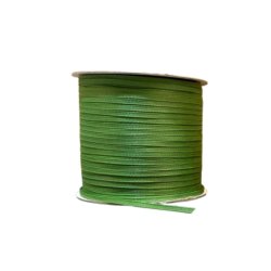Satinbnd Naturgrn - med struktur, 3 mm - 4 mtr. 