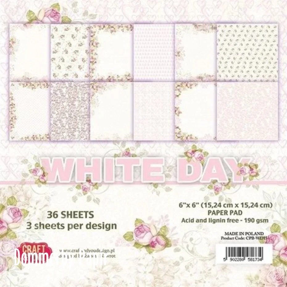 Scrap Sheets blok - White Day
