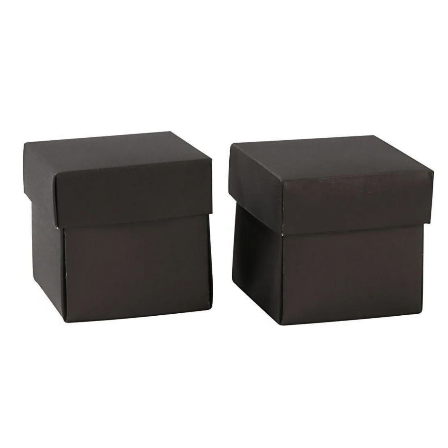 Æsker med låg - H 5,5 cm - Sort