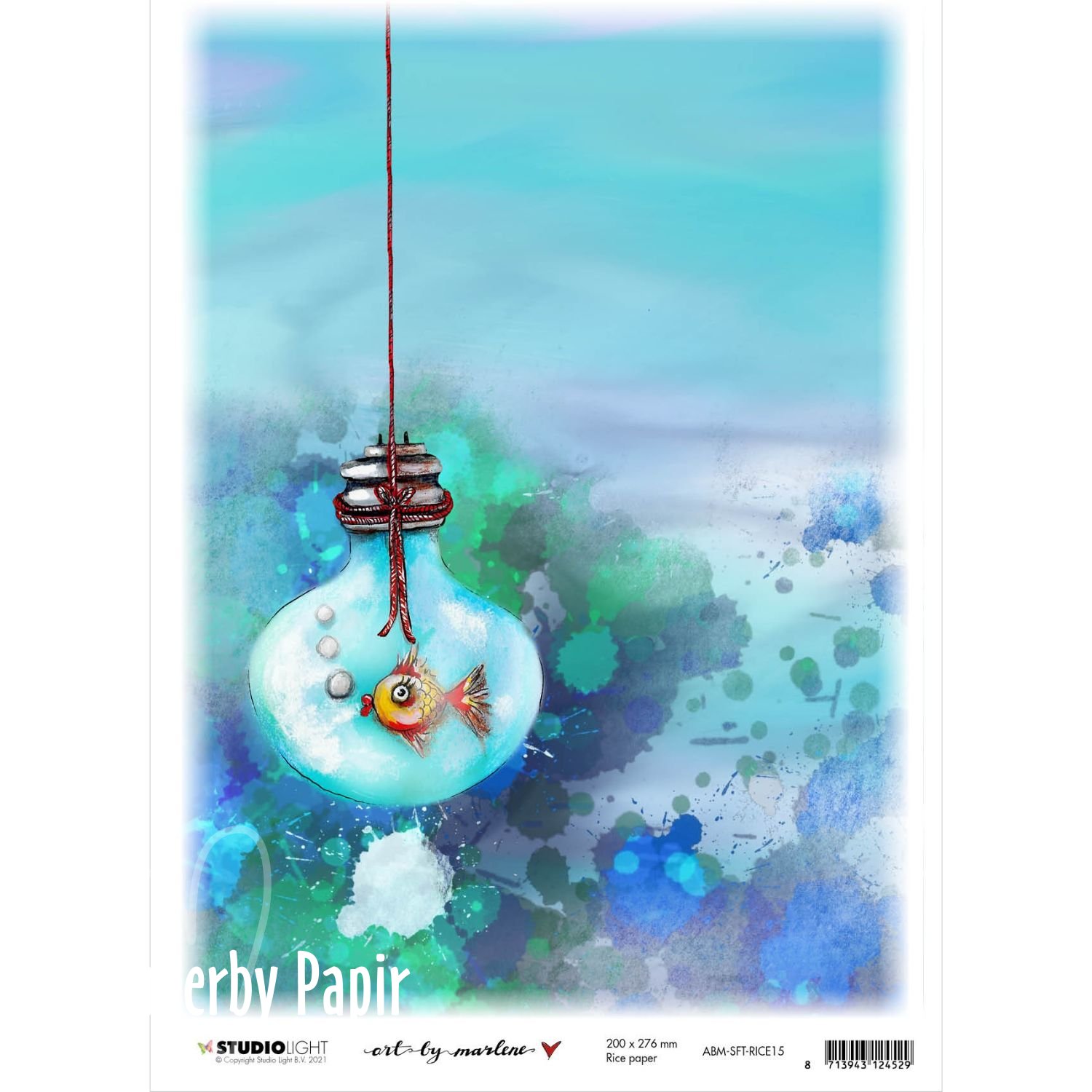 Rispapir med motiv - In my bubbel