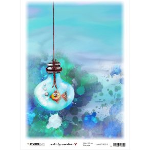 Rispapir med motiv - In my bubbel