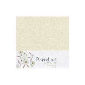 Kuvert metallic 15 x 15 cm - Creme