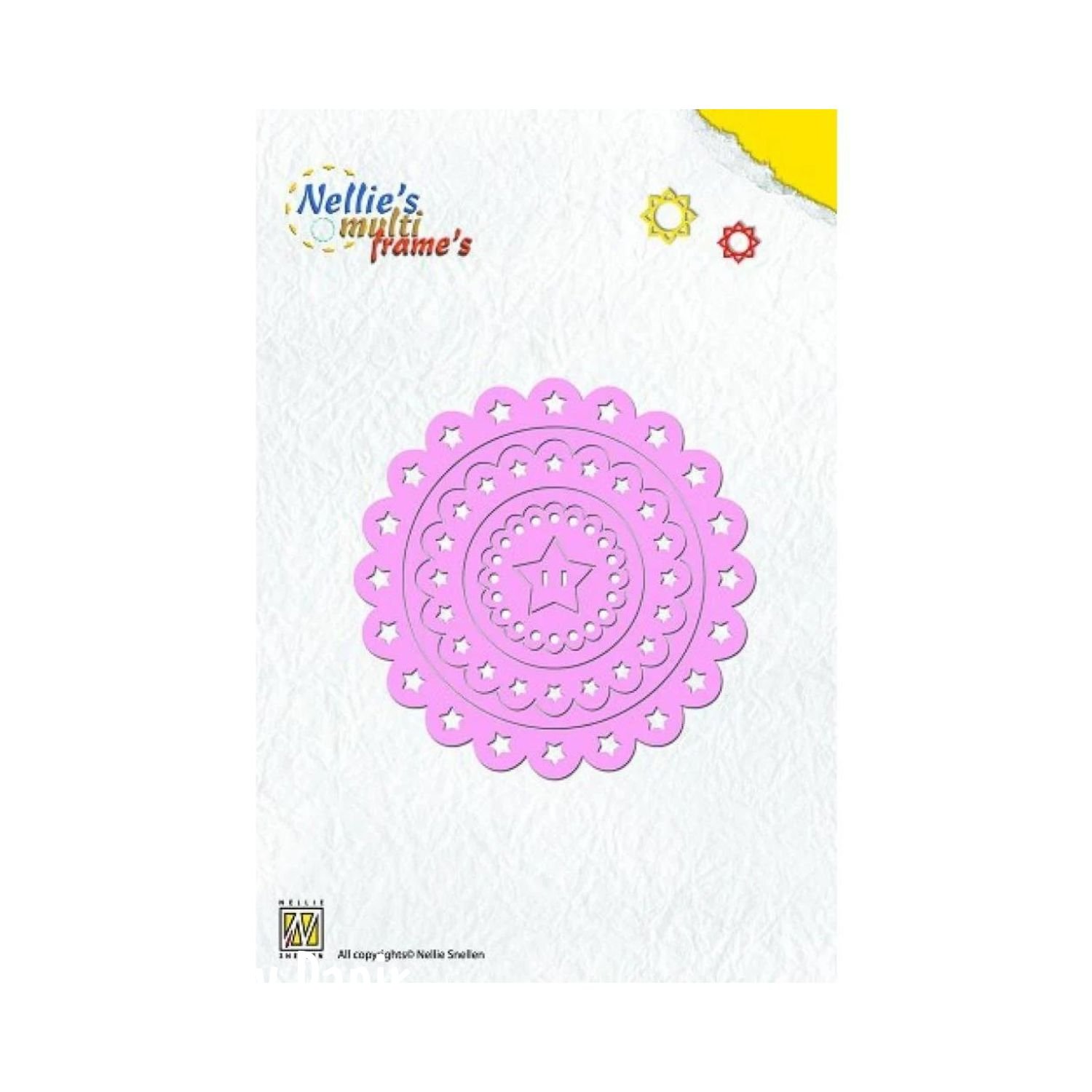Nellies multi frames - Die - Rund med stjerner