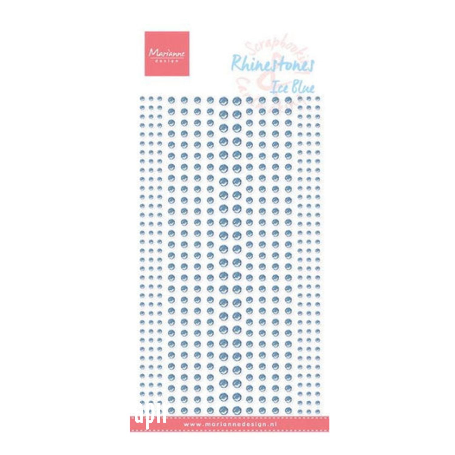 Selvklbende Rhinsten - Ice Blue