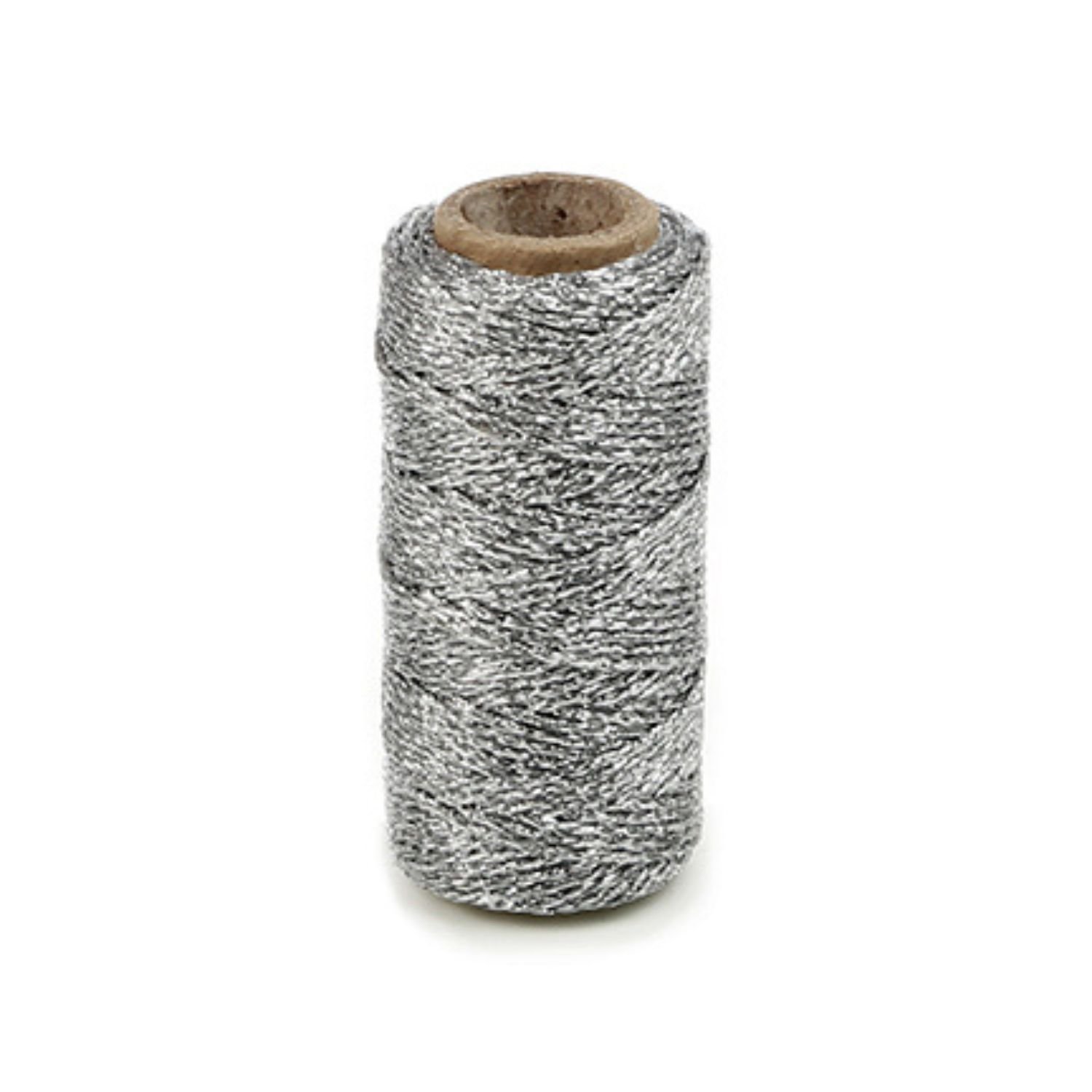 Cordelbnd med glimmer - 25 meter - Slv