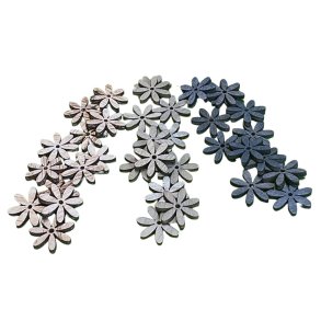 Trblomster 18 stk  2 cm - Bl