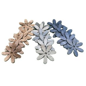 Trblomster 18 stk  4 cm - Bl